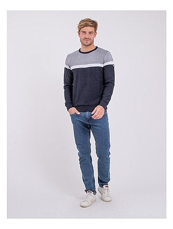Pull col rond pur coton AGRISUD