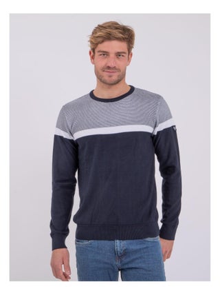Pull col rond pur coton AGRISUD