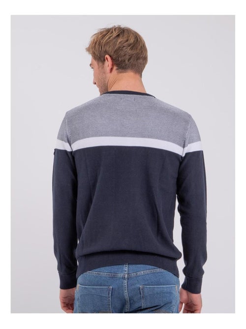 Pull col rond pur coton AGRISUD - Kiabi