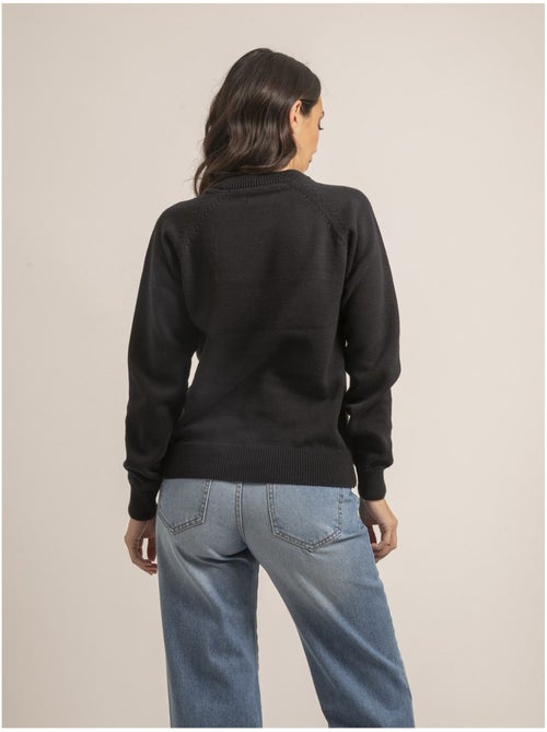 Pull col rond pur coton KORDINE - Kiabi