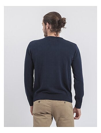 Pull col rond pur coton LADARKO