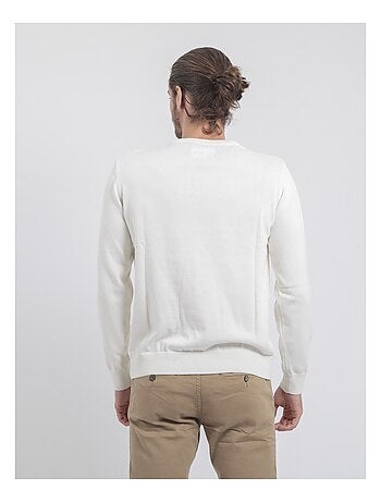 Pull col rond pur coton LADARKO