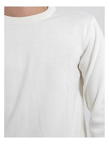 Pull col rond pur coton LADARKO