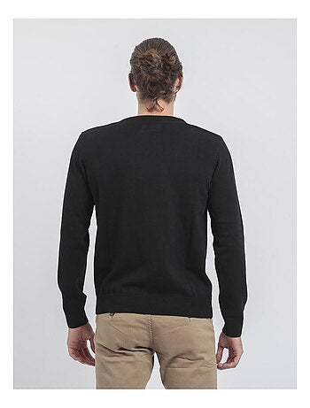 Pull col rond pur coton LADARKO