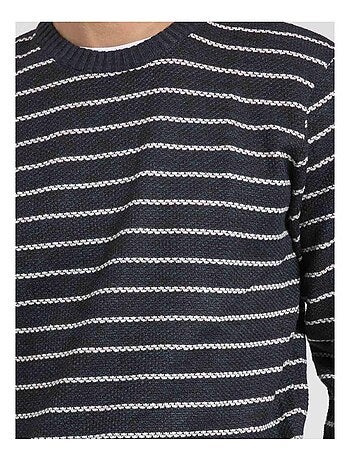 Pull col rond rayures LIMUTIL