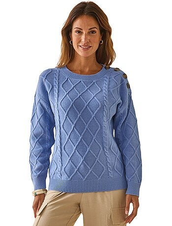 Pull col rond torsadé - DAXON