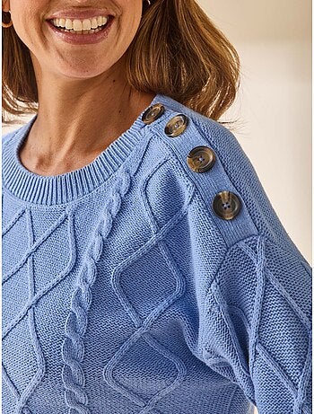 Pull col rond torsadé - DAXON