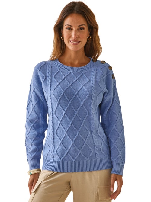 Pull col rond torsadé - DAXON - Kiabi