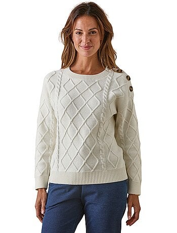 Pull col rond torsadé - DAXON