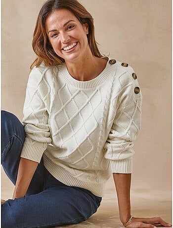 Pull col rond torsadé - DAXON