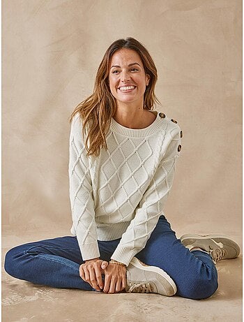 Pull col rond torsadé - DAXON