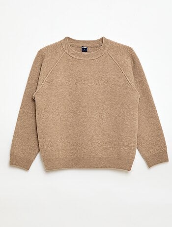 Pull col rond toucher doux
