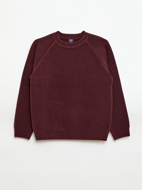 Pull col rond toucher doux - Kiabi