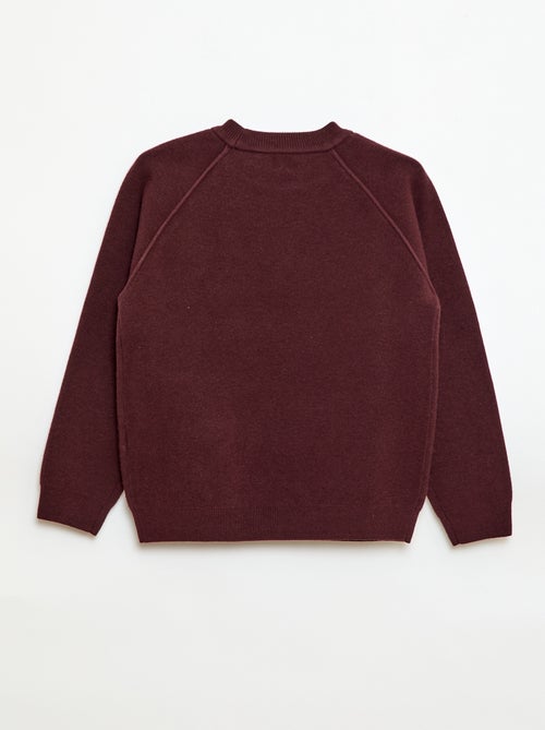 Pull col rond toucher doux - Kiabi