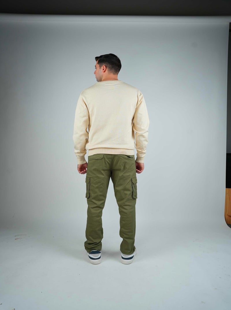 Pull Col Rond  Tulsa 9swe2333ad Redskins Beige - Kiabi