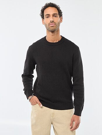 Pull col rond uni