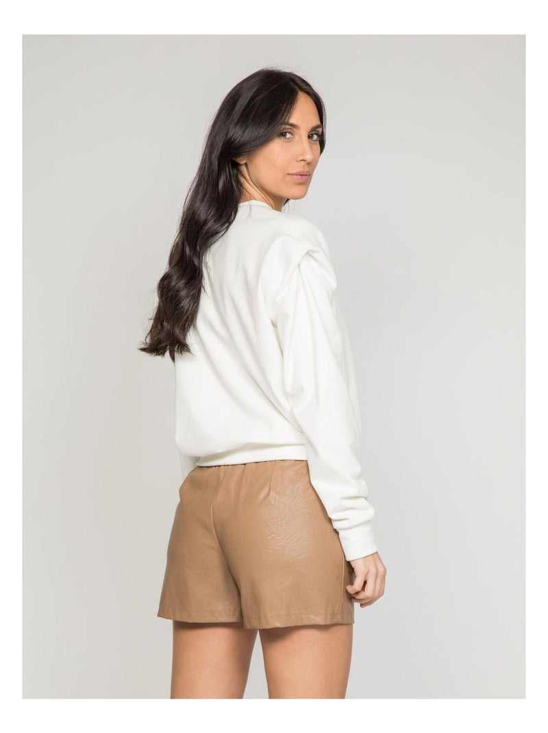 Pull col rond yahou Rose - Kiabi