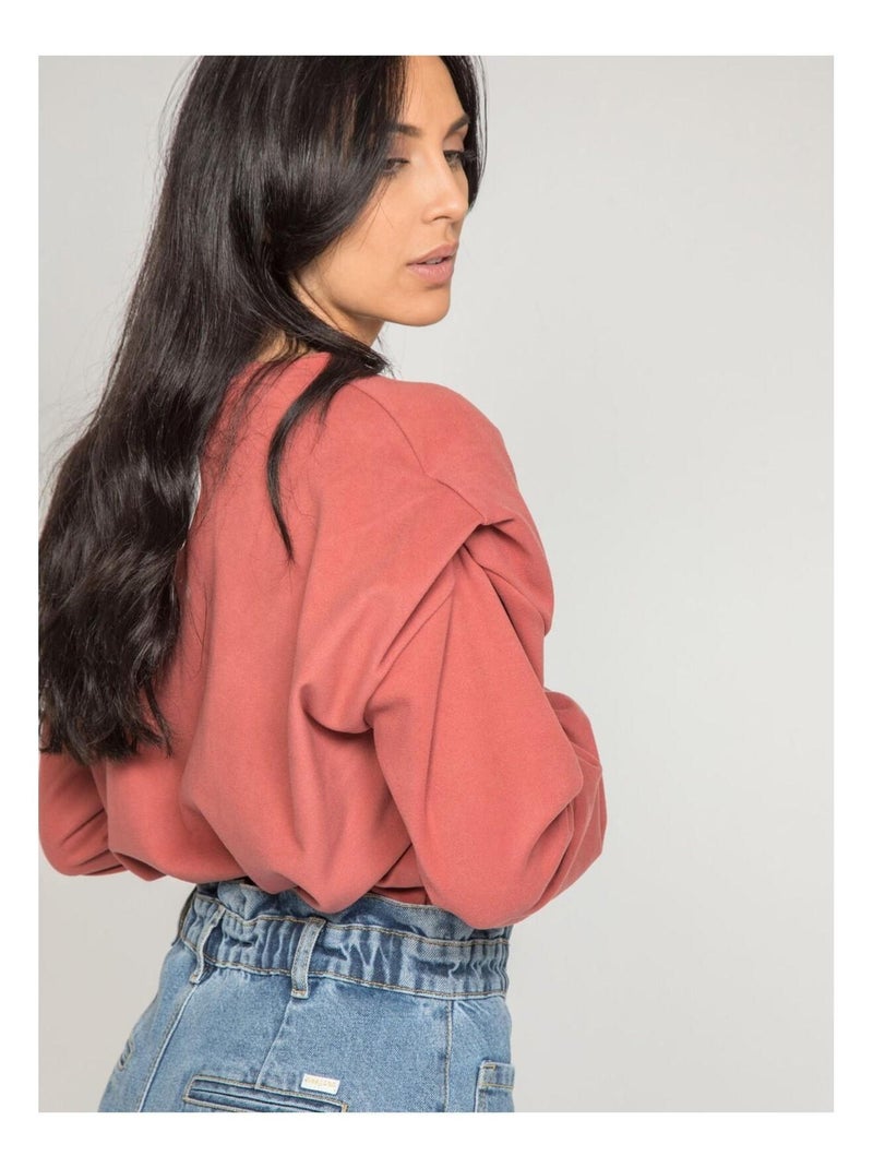Pull col rond yahou Rose - Kiabi
