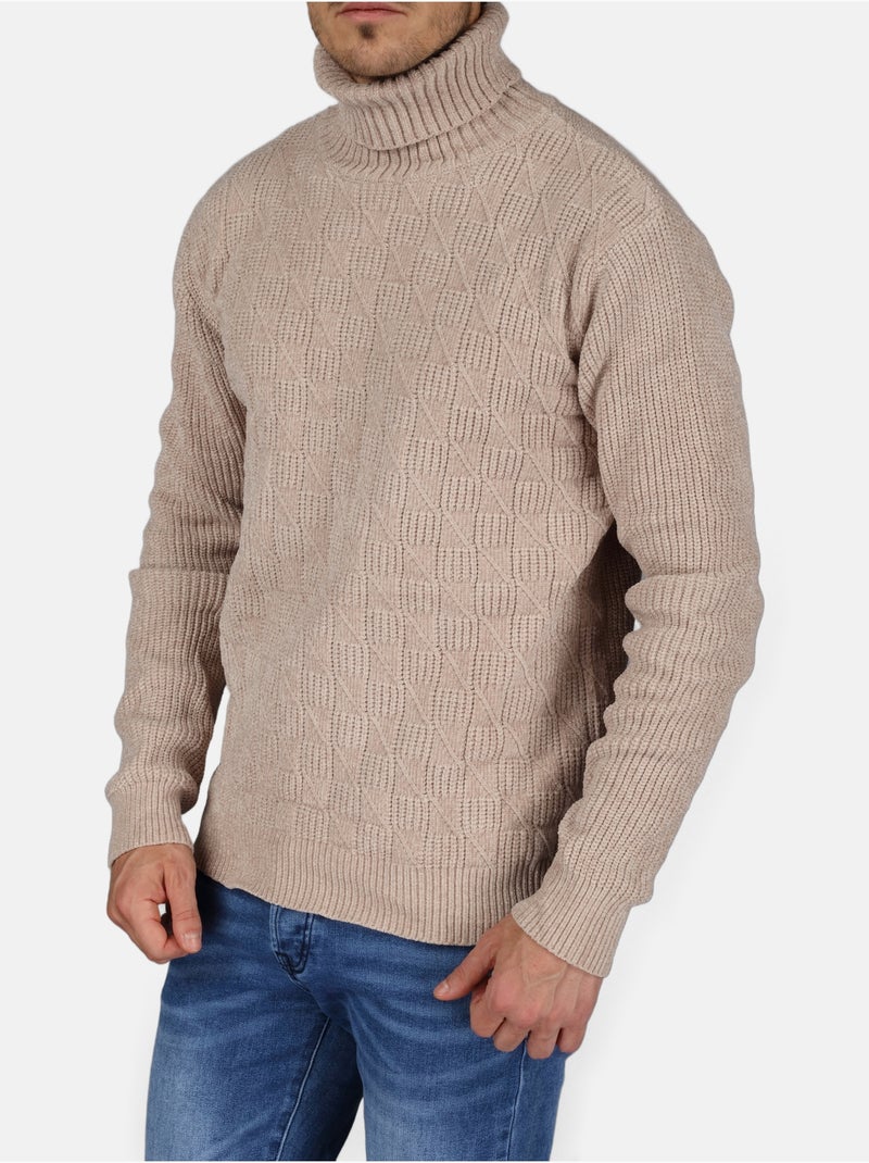 Pull col roul? - Kenzarro Cr?me - Kiabi