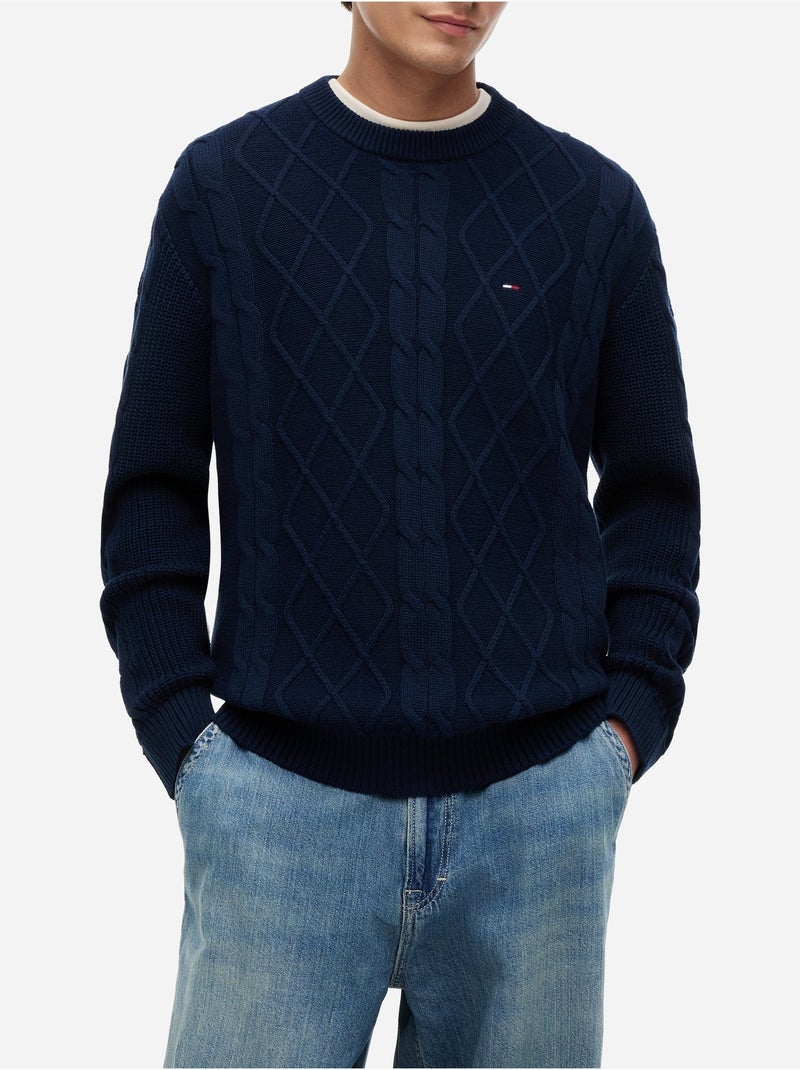 Pull col roulé - tommy jeans Bleu marine - Kiabi