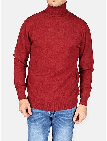 Pull col roulé