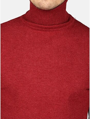 Pull col roulé