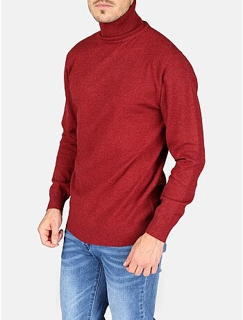 Pull col roulé