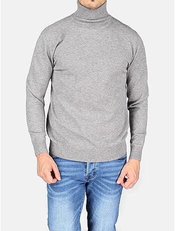 Pull col roulé