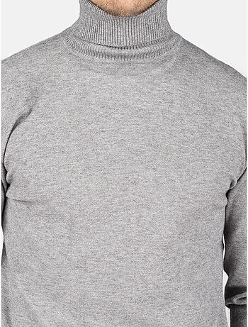 Pull col roulé