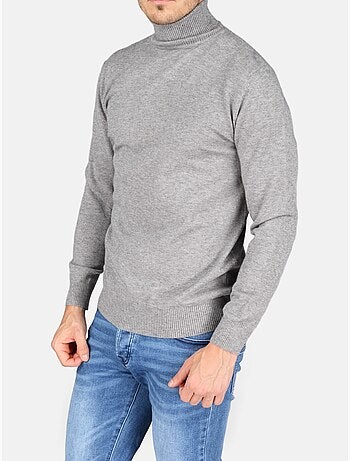Pull col roulé