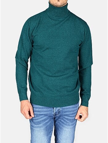 Pull col roulé