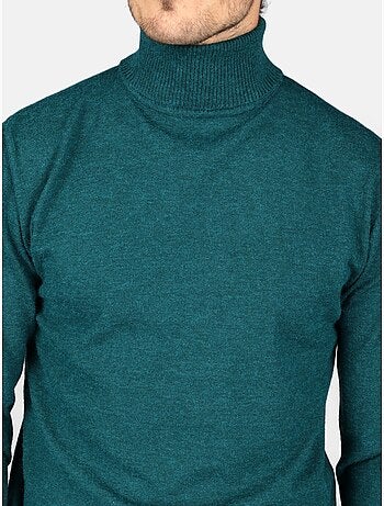 Pull col roulé