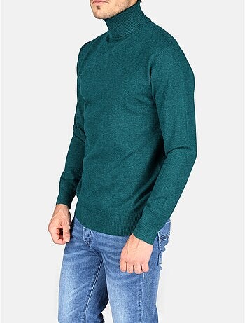 Pull col roulé