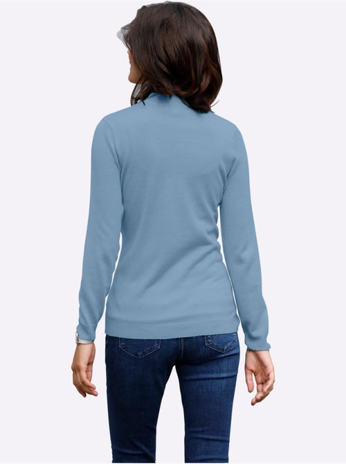 Pull col roulé à manches longues avec bords-côtes - Taille standard - Moda Vilona - Kiabi Pull col roulé à manches longues avec bords-côtes - Taille standard - Moda Vilona - Kiabi