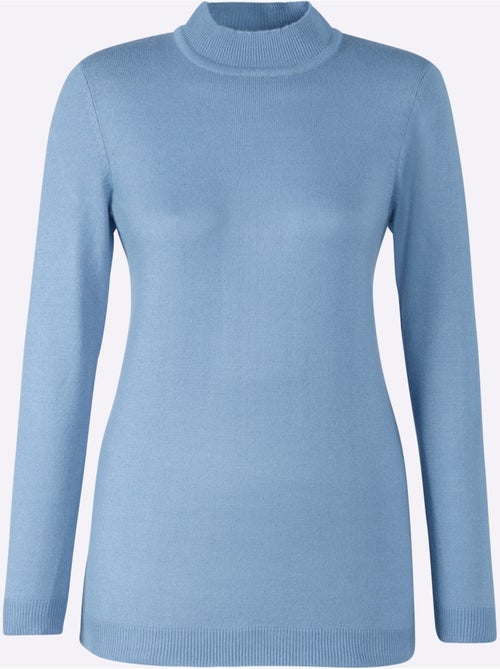 Pull col roulé à manches longues avec bords-côtes - Taille standard - Moda Vilona - Kiabi Pull col roulé à manches longues avec bords-côtes - Taille standard - Moda Vilona - Kiabi