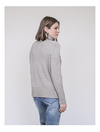 Pull col roulé à sequins KILISION