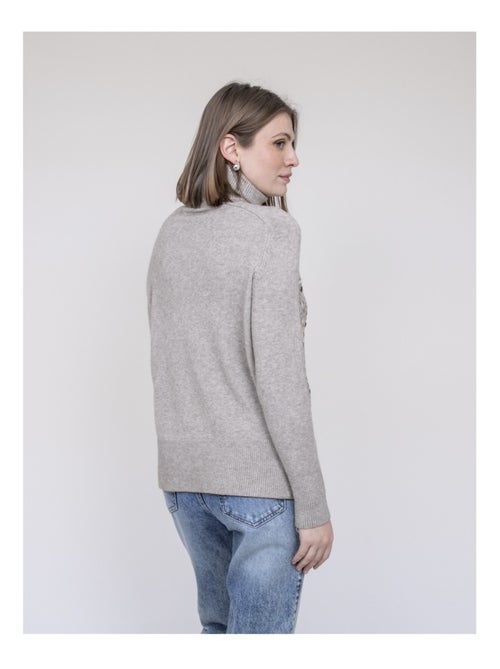 Pull col roulé à sequins KILISION - Kiabi