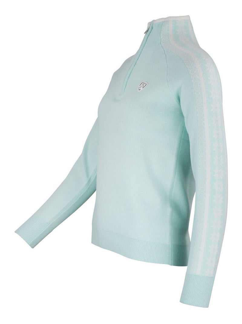 Pull col roulé ADOMINO - PEAK MOUNTAIN Bleu ciel - Kiabi