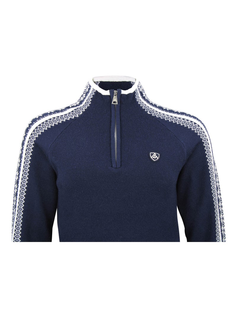 Pull col roulé ADOMINO - PEAK MOUNTAIN Bleu marine - Kiabi