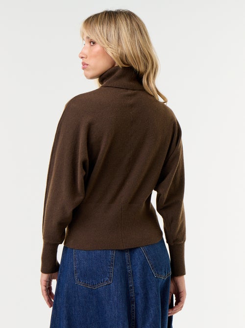 Pull col roulé avec emmanchures chauve-souris - Kiabi Pull col roulé avec emmanchures chauve-souris - Kiabi