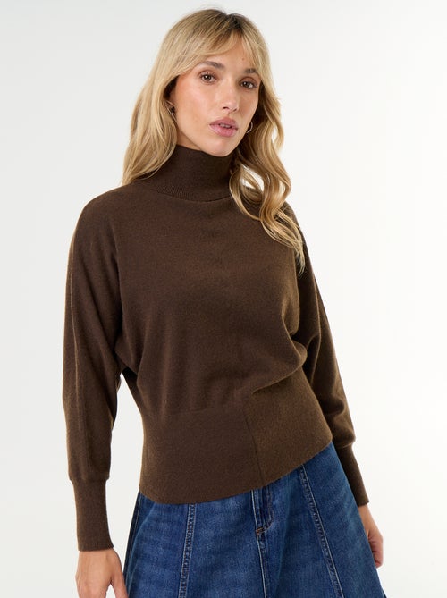 Pull col roulé avec emmanchures chauve-souris - Kiabi Pull col roulé avec emmanchures chauve-souris - Kiabi