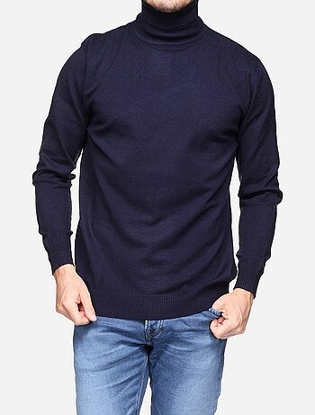 Pull col roulé