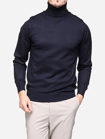 Pull col roulé