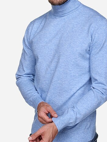 Pull col roulé