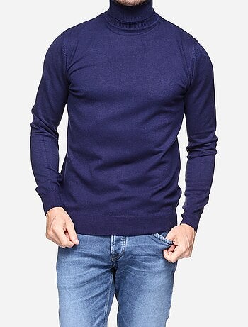 Pull col roulé