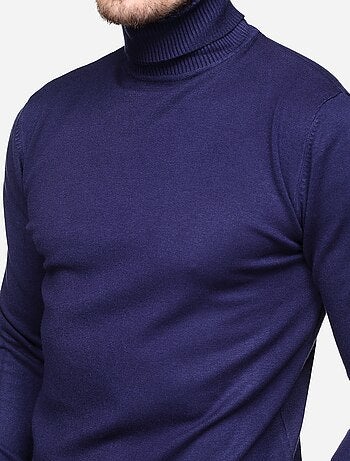 Pull col roulé