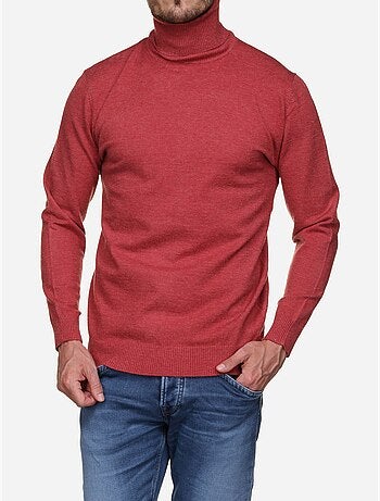 Pull col roulé