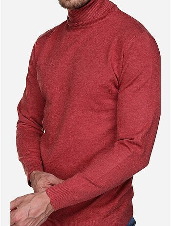 Pull col roulé