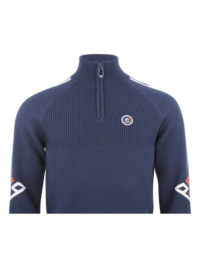 Pull col roulé CIAO - PEAK MOUNTAIN Bleu marine - Kiabi