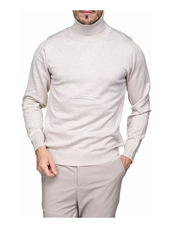 Pull col roulé